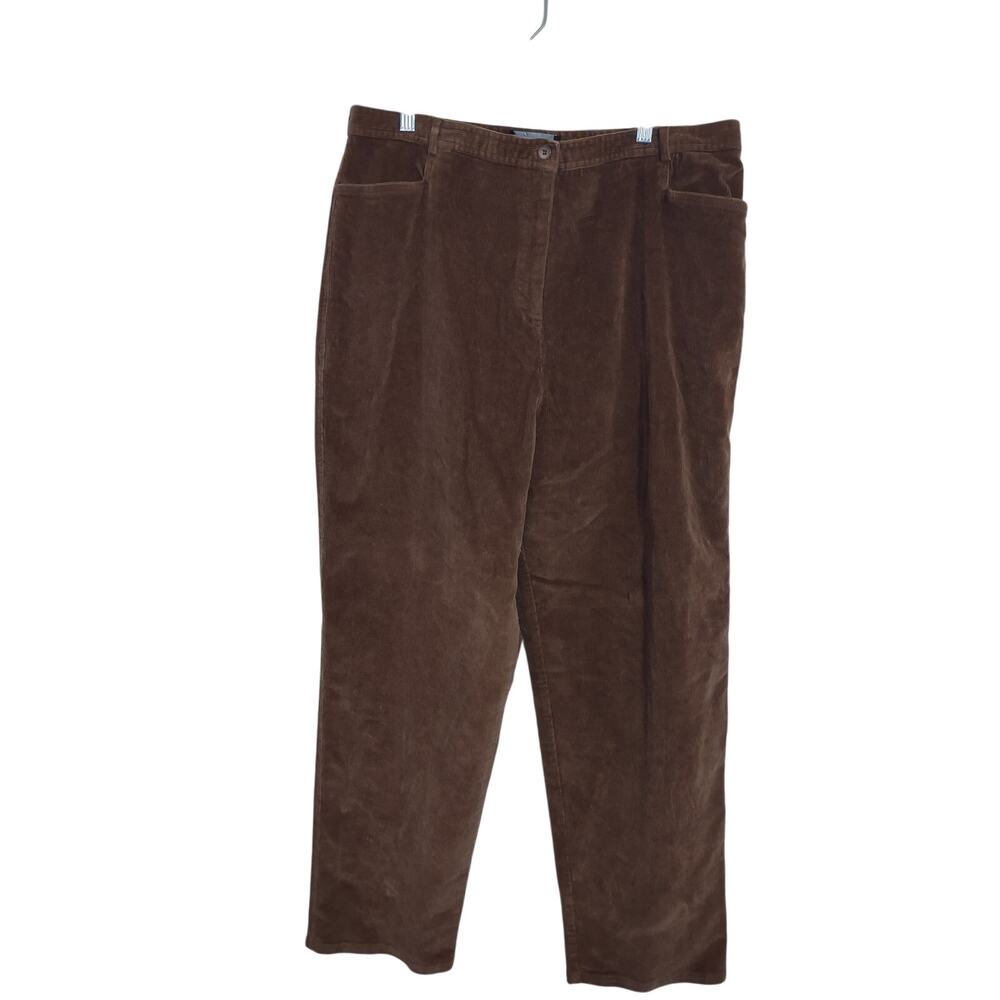 Vintage Sag Harbor Sport Corduroy High Rise Wide Leg Pants XL‎ Preppy Classic